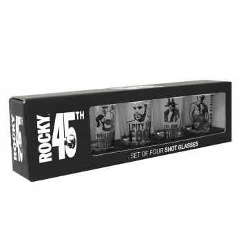 Image of Rocky - Set Of Four 45th Anniversary Shot Glasses