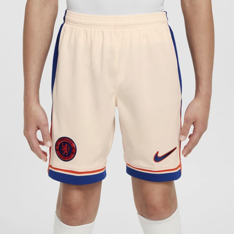 Image of Nike Chelsea Away Shorts 2024 2025 Juniors - Grey Grey 9 - 10 Years
