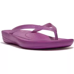 Image of Fitflop Iqushion Transparent Flip-Flops Female Miami Violet UK Size 4