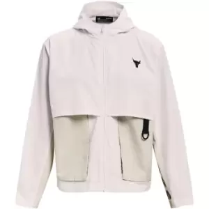 Image of Under Armour Project Rock Woven Jacket Womens - White