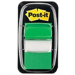 Image of Post-it Index Green Flags (25mm) 50 flags per dispenser