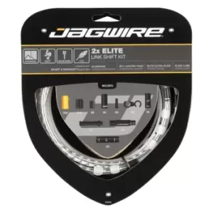 Image of Jagwire 2x Elite Link Shift Cable Kit Silver