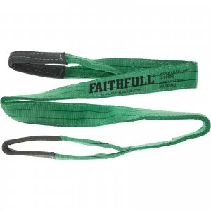 Image of Faithfull Lifting Strap Reinforced Sling 2m 2 Tonne