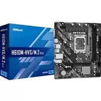 Image of Asrock H610M-HVS/M.2 R2.0 Motherboard, Intel Socket 1700, 12th...