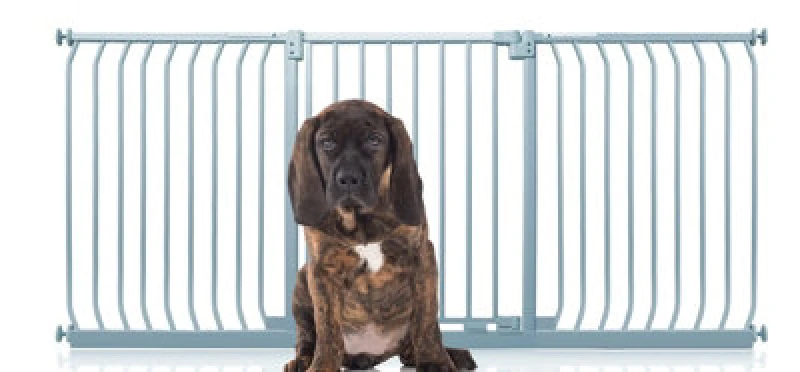 Image of Bettacare Elite Pressure Dog Gate, 197Cm - 206Cm, Matt Grey, Pressure Fit Pet Gate For Dog And Puppy