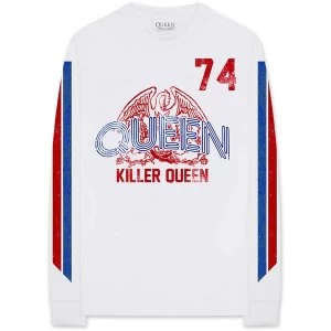 Image of Queen - Killer Queen '74 Stripes Unisex XX-Large T-Shirt - White