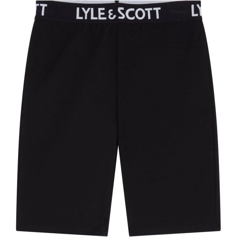 Image of Lyle and Scott Tape Bike Shorts - Black 6