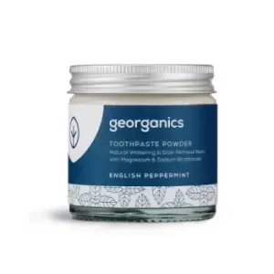 Image of Georganics Whitening Toothpowder - Peppermint 60ml (2 minimum)