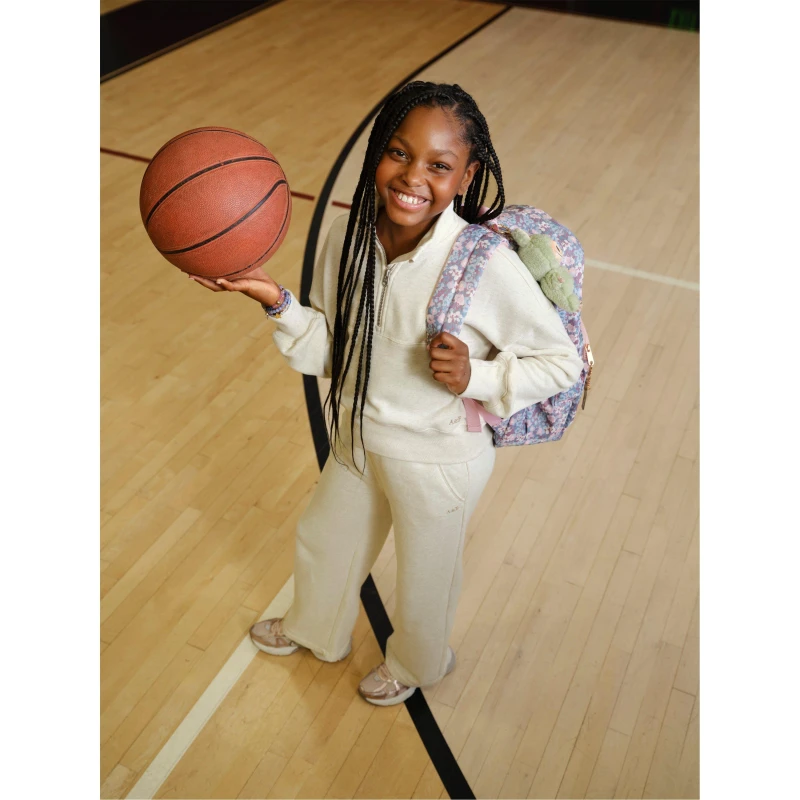 Image of Abercrombie and Fitch Kids 1/4 Zip Fleece Oatmeal J82 female 15-16Y