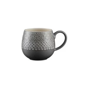 Image of Mason Cash Impressions Durable Stoneware 350ml Grey Mug Ceramic