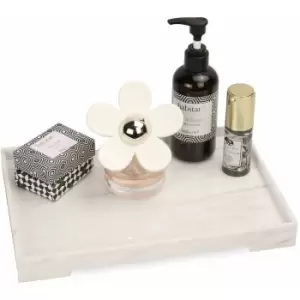 Image of Marble Effect Vanity Tray Large Multi - Pukkr