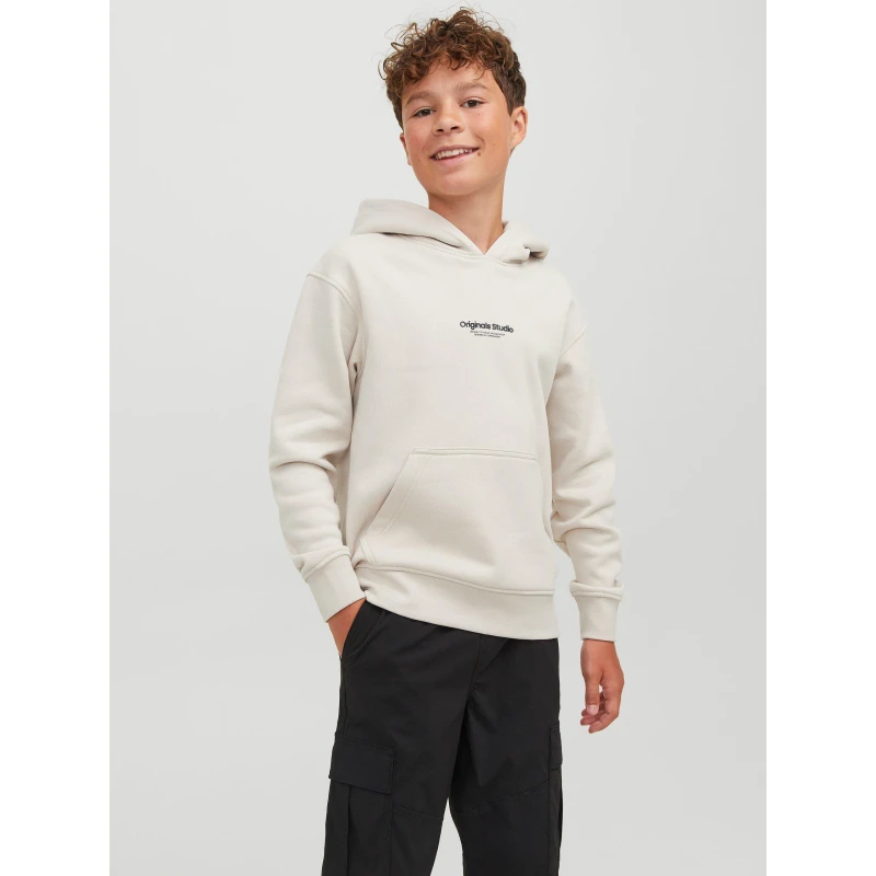 Image of Jack & Jones Moonbeam Junior Vesterbro Sweat Hood Stone Boys 12Y 211081UK
