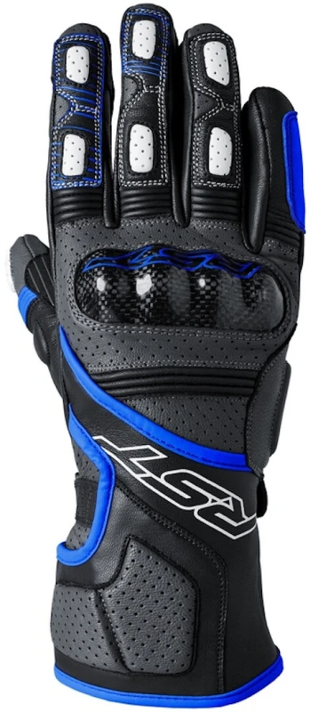 Image of RST Fulcrum Gloves Grey Blue Black Size 12