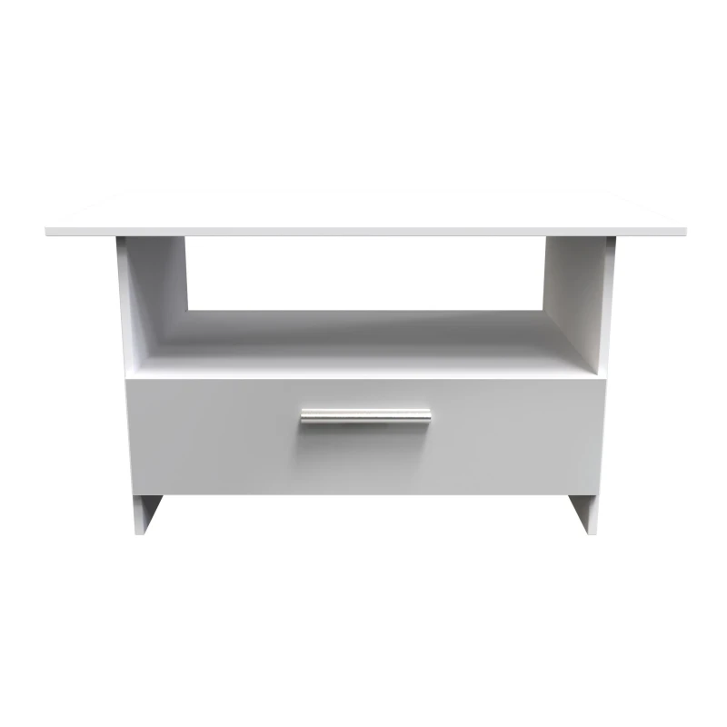 Image of Ready Assembled 2 U Trent Bottom Drawer Coffee Table (Ready Assembled) in Mid Grey Size: Medium Mid Grey Unisex Medium