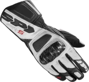 Image of Spidi STR-5 Gloves, black-white, Size S, black-white, Size S