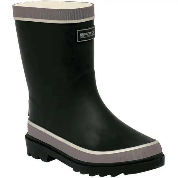 Image of Regatta Boys & Girls Foxfire Welly Reflective Rubber Wellington Boots UK Size 11 (EU 30)