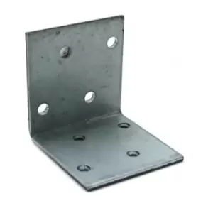 Image of Heavy Duty Zinc Plated Reinforced Corner Angle Bracket - Size 50x50x40x2mm - Pack of 50