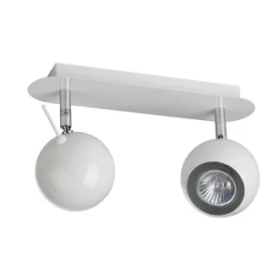 Image of Rocca 2 Light Twin Spotlight Glossy White