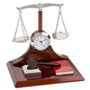 Image of Techno Scales Of Justice Clock