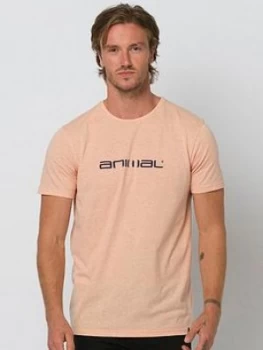 Image of Animal Marrly Graphic Short Sleeve T-Shirt - Coral