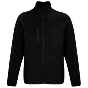 Image of SOLS Mens Falcon Recycled Soft Shell Jacket (3XL) (Black)