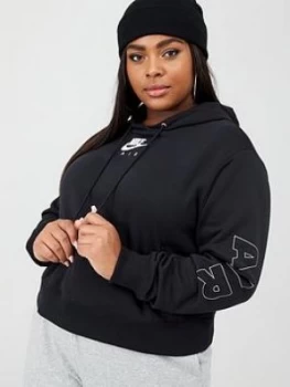 Image of Nike Nsw Air Pullover Hoodie (Curve) - Black
