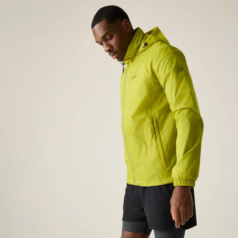 Image of Regatta Mens Lyle IV Waterproof Packaway Jacket in Lime Size: Medium Lime Male M