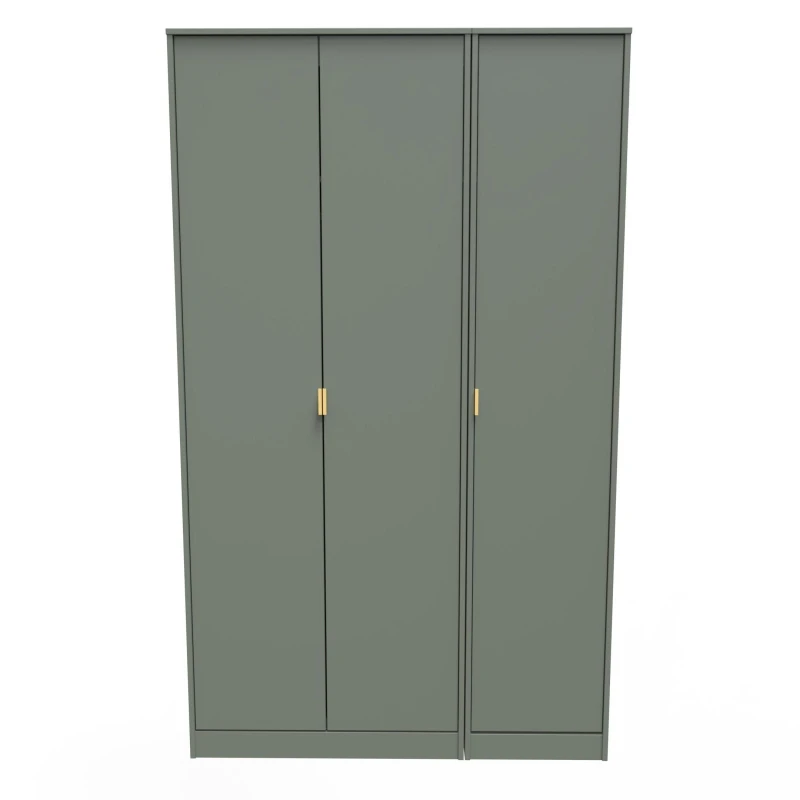 Image of Fuji 3 Door Wardrobe In Reed Green (Ready Assembled)