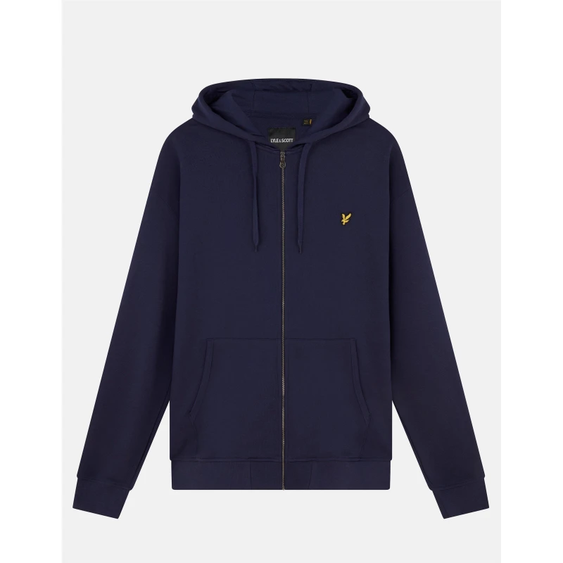 Image of Lyle and Scott Through Hoodie - Blue Blue XS