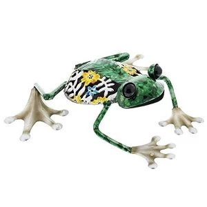 Image of Country Living Hand Painted Metal Frog Ornament