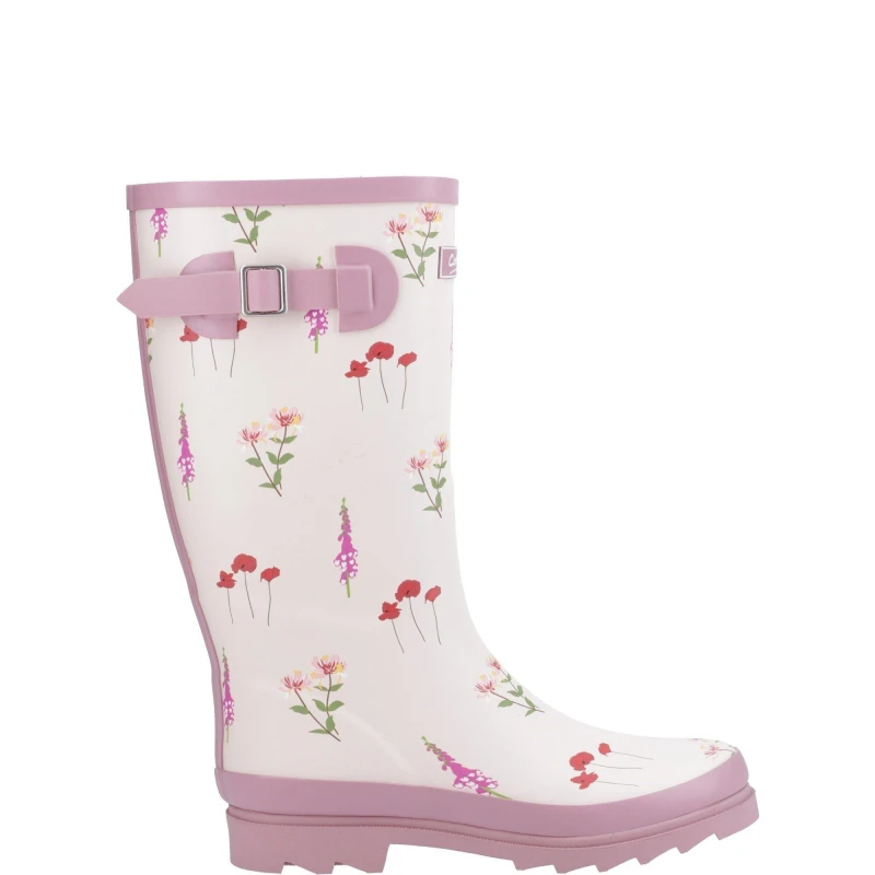 Image of Cotswold Wildflower Tall Wellingtons Pink female 6 (39)