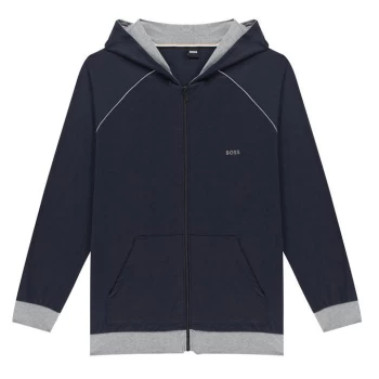 Image of Boss Mix And Match Zip Hoodie - Blue