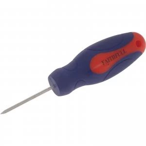 Image of Faithfull Soft Grip Round Chisel Point Bradawl