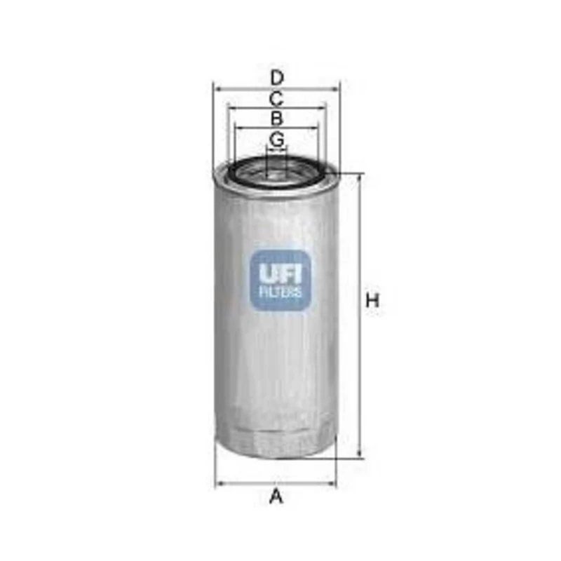 Image of UFI 24.141.00 Fuel Filter Spin-on Filter Fuel filter (9)