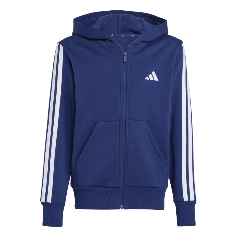 Image of adidas Essentials 3-Stripes Hoodie Kids Navy/White male 13 Years