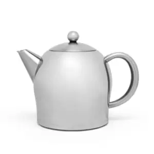 Image of Bredemeijer Teapot Double Wall Minuet Santhee Design 1.0L In Satin Finish Steel