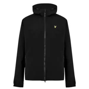 Image of Lyle and Scott Lyle and Scott Text Softshell Jacket Mens - Black