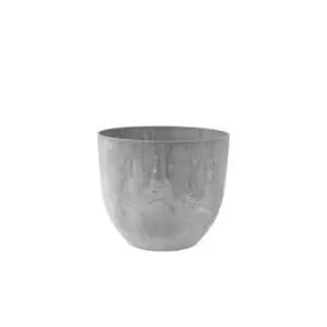 Image of Ivyline Stone Bola Pot 24cm - Grey