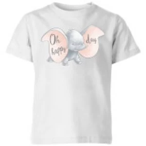 Image of Dumbo Happy Day Kids T-Shirt - White - 3-4 Years