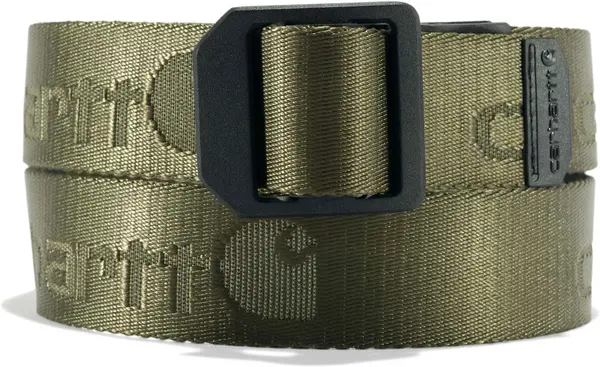Image of Carhartt Nylon Webbing Ladder Lock Belt, green, Size M