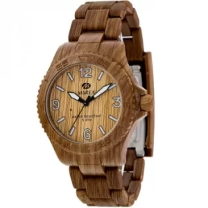 Image of Mens Marea Wood Look Watch