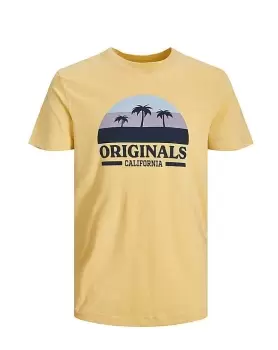 Image of Jack & Jones Malibu Branded Crew T-Shirt