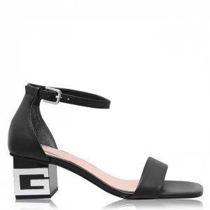 Image of Guess Maeva Heeled Sandals - BLACK