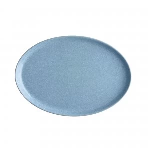 Image of Denby Elements Blue Medium Oval Tray