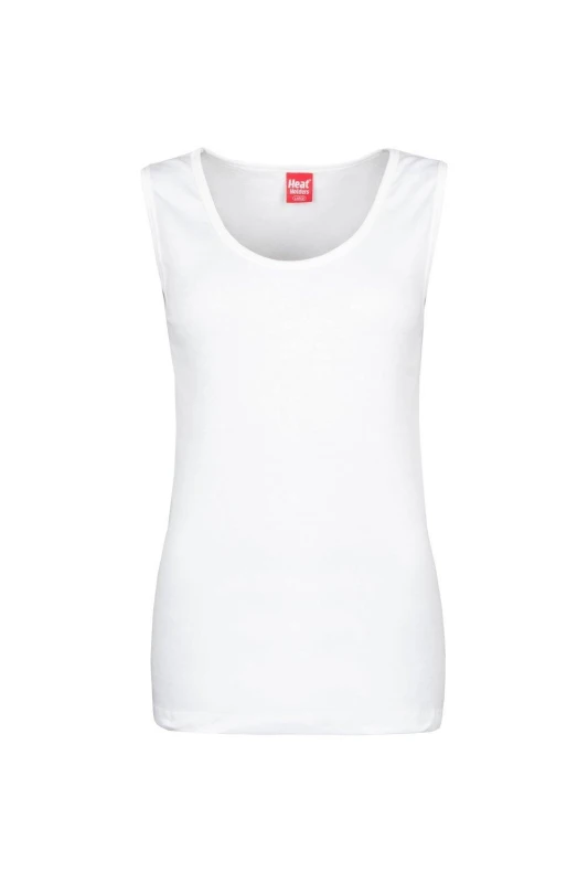Image of SOCKSHOP Heat Holders 1 Pack 0.45 TOG Sleeveless Vest White