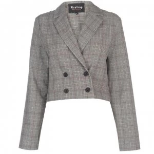 Image of Firetrap Blackseal Checked Blazer - Grey