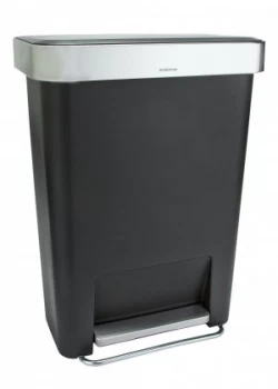 Image of simplehuman 45 Litre Liner Pocket Pedal Bin Black