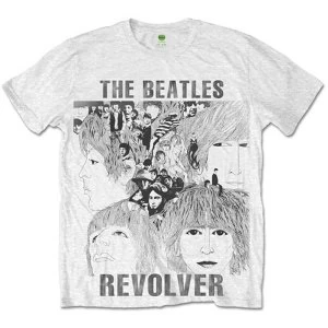 Image of The Beatles - Revolver Unisex X-Large T-Shirt - Sublimated,White