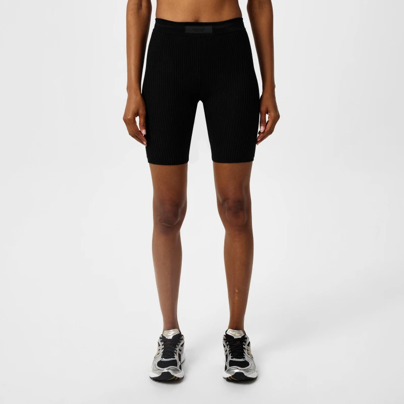 Image of Fear Of God Essentials Womens Biker Cycling Shorts Black female 8 (XS)