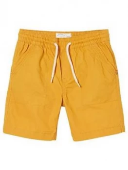 Image of Fat Face Boys Studland Elasticated Shorts - Yellow, Size 8-9 Years